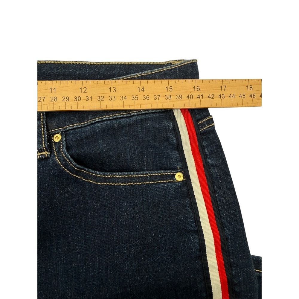 Tommy Hilfiger Tribeca Skinny Jeans Womens 10 Stripe Side Stretch Denim 32x28.5 - Picture 5 of 12
